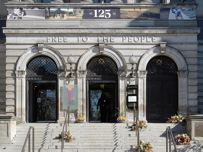 Entrance to the Carnegie Library