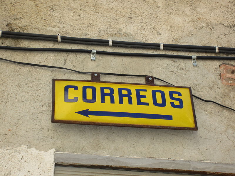 File:Cartel antiguo de Correos.jpg