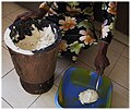 Cassava flour - dough from mortar.jpg