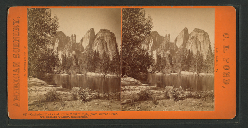 File:Cathedral Rocks and Spires, 2,600 feet high, from Mercer River, Yo Semite Valley, California, by Pond, C. L. (Charles L.).png