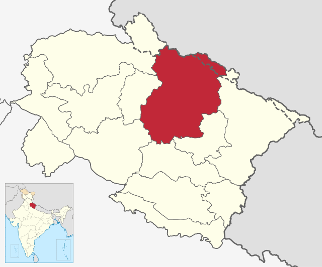 Location in Uttarakhand