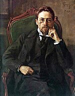 1898 painting of Chekhov