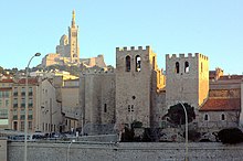 The Abbey of St. Victor and the basilica of Notre-Dame de la Garde Christian Marseille.jpg