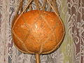 Closeup of dried gourd and macrame hanger.JPG