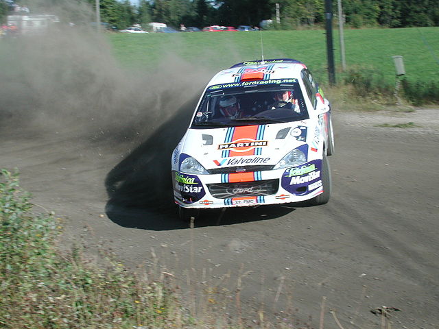Colin McRae finished runner-up in a Ford Focus RS WRC 01.