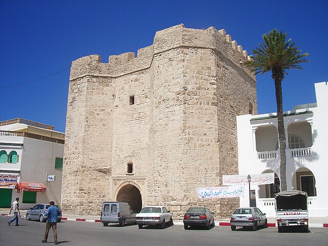 The fortified entrance to al-Mahdiyya today