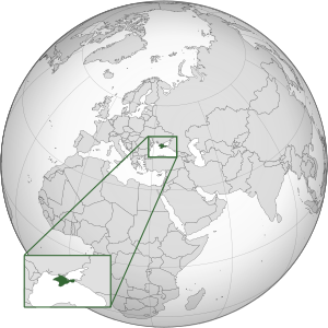 Крым на карте мира