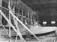 Fitted with a Rolls-Royce engine at RNAS Felixstowe. Curtiss Model T partially constructed 2.jpg