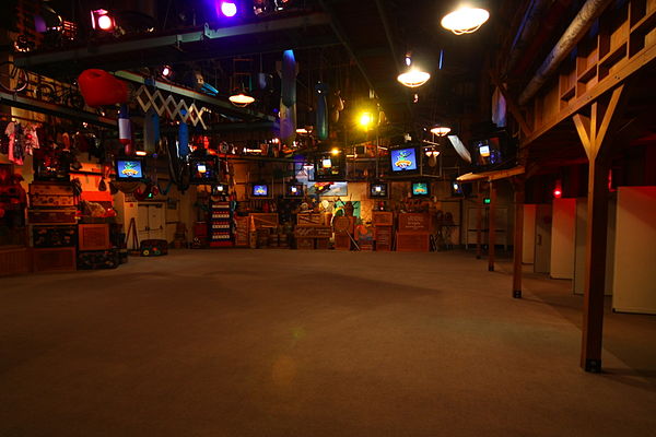 Pre-show area as it appeared at Disney California Adventure.