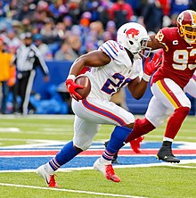 Buffalo Bills running back Devin Singletary (26) runs during