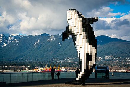 Digital Orca, 2009, located in Vancouver, British Columbia