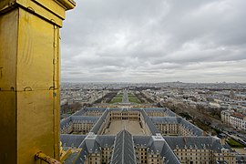 École militaire et musée de l'Armée, depuis l'Hôtel des Invalides