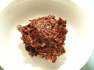 <span class="mw-page-title-main">Doubanjiang</span> Chinese spicy bean paste ingredient