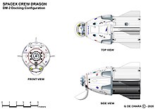 Configuración de acoplamiento Crew Dragon
