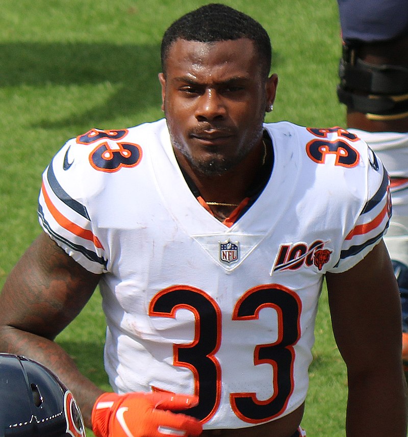 Chicago Bears cornerback Duke Shelley (20) walks off of the field