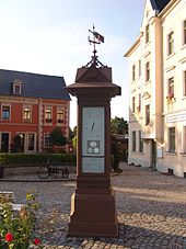 Wettersäule an der Bahnhofstraße