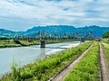 Schaan - Buchs jernbanebro over Alpine Rhine, Buchs SG –Schaan FL 20170731-jag9889.jpg