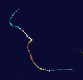 CPHC track for H Ele and JTWC track for TY Ele