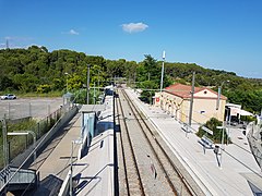 L'estació de Sant Esteve Sesrovires de la línia Llobregat-Anoia (R6)