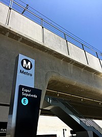 An Expo/Sepulveda station sign