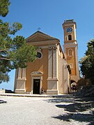 L'Église Notre-Dame-de-l'Assomption d'Èze dans les Alpes-Maritimes.