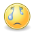 Crying smiley, as an emoticon: '(