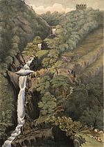 Thumbnail for File:Falls of the Mynach, Devil's Bridge - Cardiganshire.jpeg