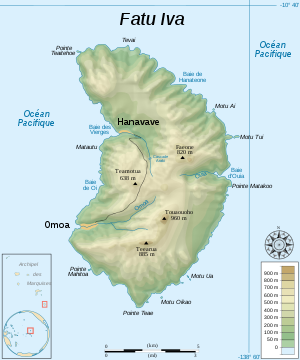 Mapa de Fatu Hiva