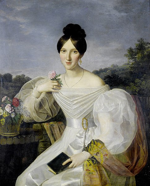 File:Ferdinand Georg Waldmüller (workshop) Lady in a white dress.jpg