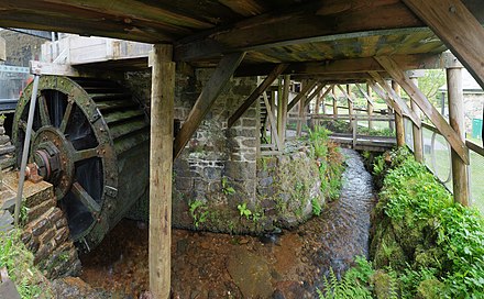 One of Finch Foundry's water wheels.