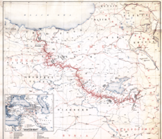 Zachodnia granica Wielkiej Armenii ustalona traktatem w Sèvres, anulowana w Lozannie 1923