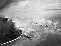 First wave of LVTs moves toward the invasion beaches - Peleliu.jpg