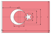 Turecká Vlajka: Rozměry, Historie, Odkazy