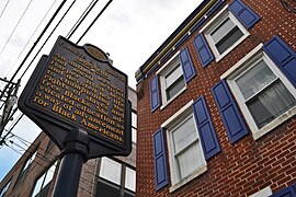 Frances E W Harper Historical Marker 1006 Bainbridge St Philadelphia PA (DSC 2931).jpg