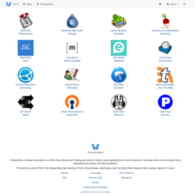 Скриншот программы FreedomBox
