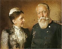 Großherzogin Luise und Großherzog Friedrich I. von Baden auf einem Bildnis von Hanns Fechner aus dem Jahre 1902