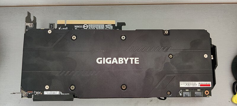 File:GeForce RTX 2080 Super Gigabyte Variant Back.jpg