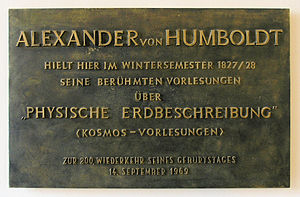 Alexander Von Humboldt: Werdegang und Wirken, Rezeptionsaspekte, Ehrungen