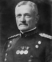 General John J. Pershing, commander of the American Expeditionary Forces in World War I, was raised in Laclede, Missouri. General John Joseph Pershing head on shoulders.jpg