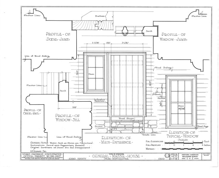 File:General Nathaniel Massie House, Buckeye Station Bluff, Route 52, Manchester, Adams County, OH HABS OHIO,1-MANCH,1- (sheet 4 of 4).tif