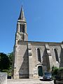 Français : Eglise de Gensac, Gironde, France