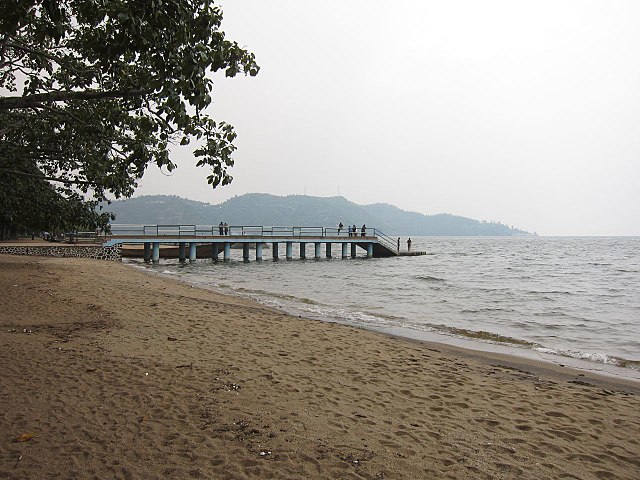 Kivu lake shoreline at Gisenyi, Rwanda