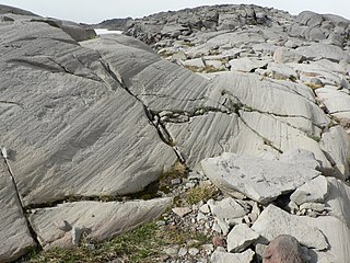 Glacial striation Bedrock abrasions from glacier movement