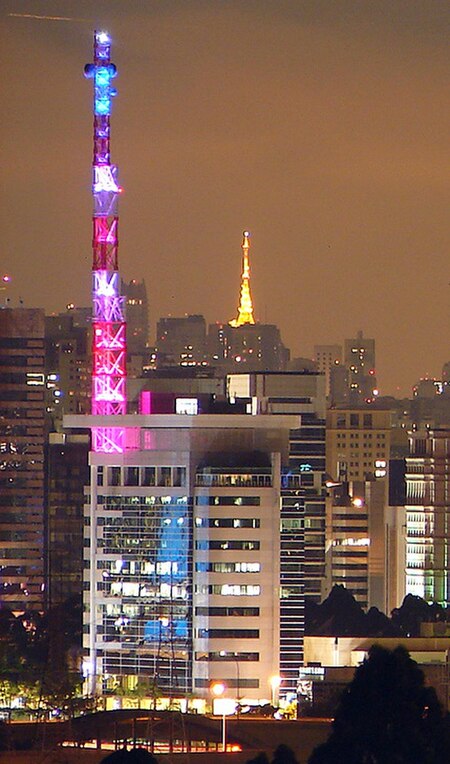 Headquarters of the Globo São Paulo adjacent to the Jornalista Roberto Marinho Building.