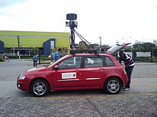 Google Street View Camera Car in Villa-Lobos State Park in Sao Paulo on January 7, 2010. Google Street View Car in Villa-Lobos Park in Sao Paulo.jpg