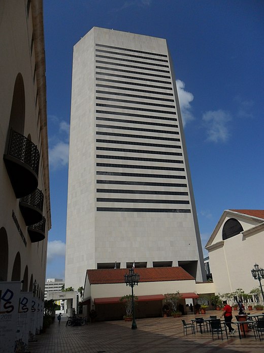 The Stephen P. Clark Government Center in Downtown Miami, headquarters of the Miami-Dade's county government