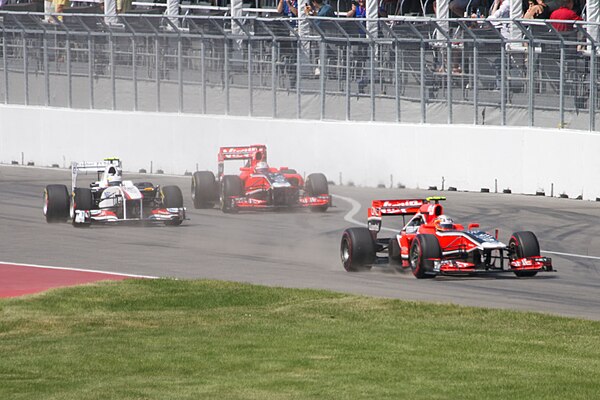 The MVR-02 scored its best result in a wet Canadian Grand Prix, with d'Ambrosio and Glock in fourteenth and fifteenth, respectively