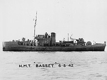 British naval trawler HMT Basset HMT Basset IWM FL 1555.jpg