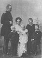 Fryderyk August III z żoną i dziećmi w 1903 roku