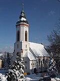 Church (with furnishings) and former churchyard gate